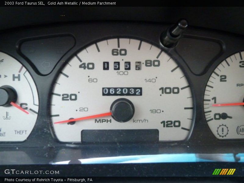 Gold Ash Metallic / Medium Parchment 2003 Ford Taurus SEL