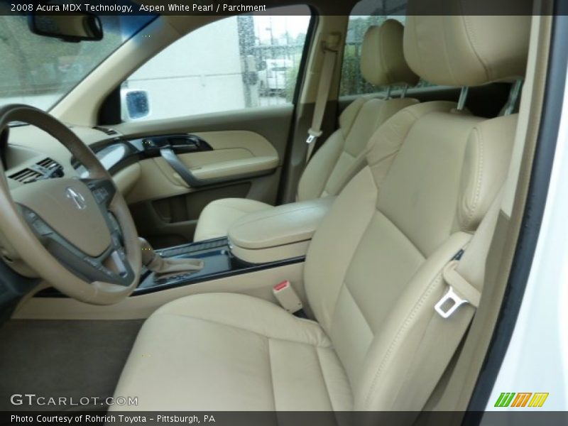 Aspen White Pearl / Parchment 2008 Acura MDX Technology