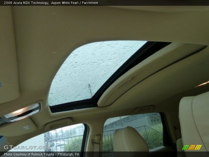 Aspen White Pearl / Parchment 2008 Acura MDX Technology
