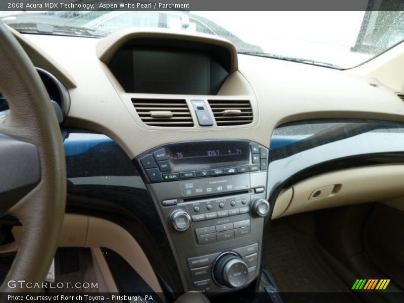 Aspen White Pearl / Parchment 2008 Acura MDX Technology