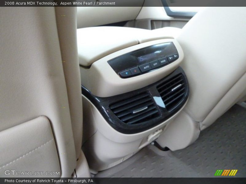 Aspen White Pearl / Parchment 2008 Acura MDX Technology