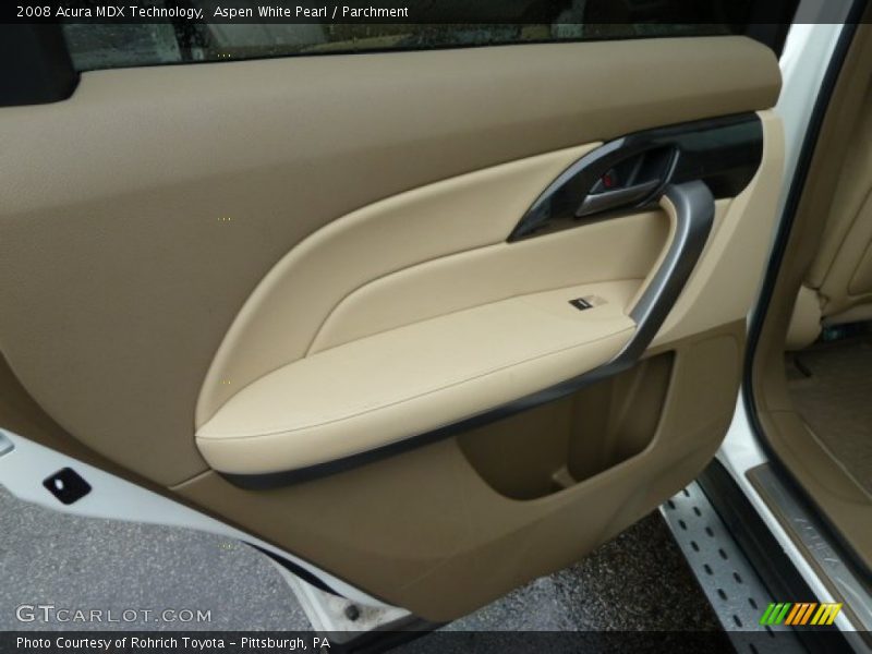 Aspen White Pearl / Parchment 2008 Acura MDX Technology