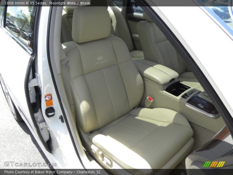 Moonlight White / Wheat 2008 Infiniti M 35 Sedan