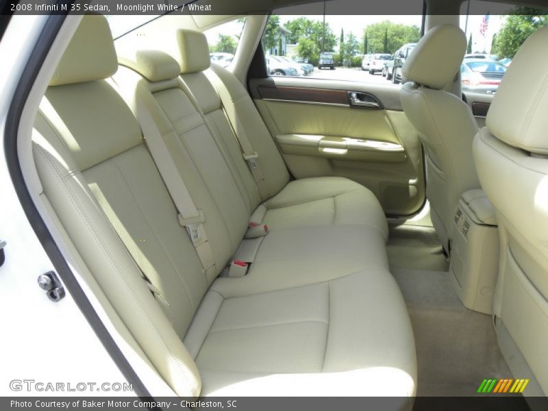 Moonlight White / Wheat 2008 Infiniti M 35 Sedan