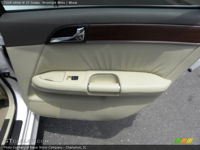 Moonlight White / Wheat 2008 Infiniti M 35 Sedan