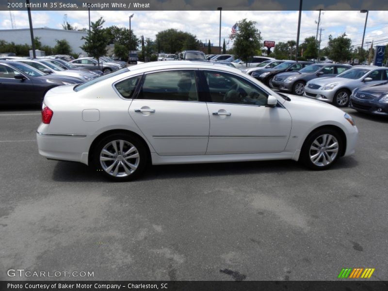 Moonlight White / Wheat 2008 Infiniti M 35 Sedan