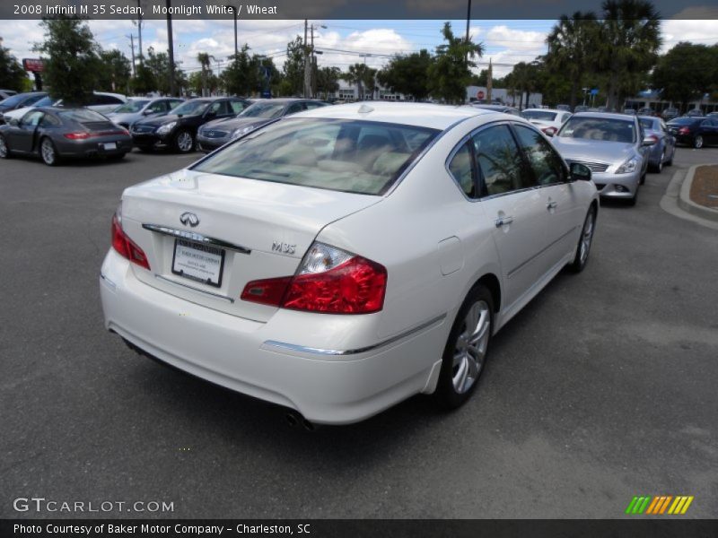 Moonlight White / Wheat 2008 Infiniti M 35 Sedan