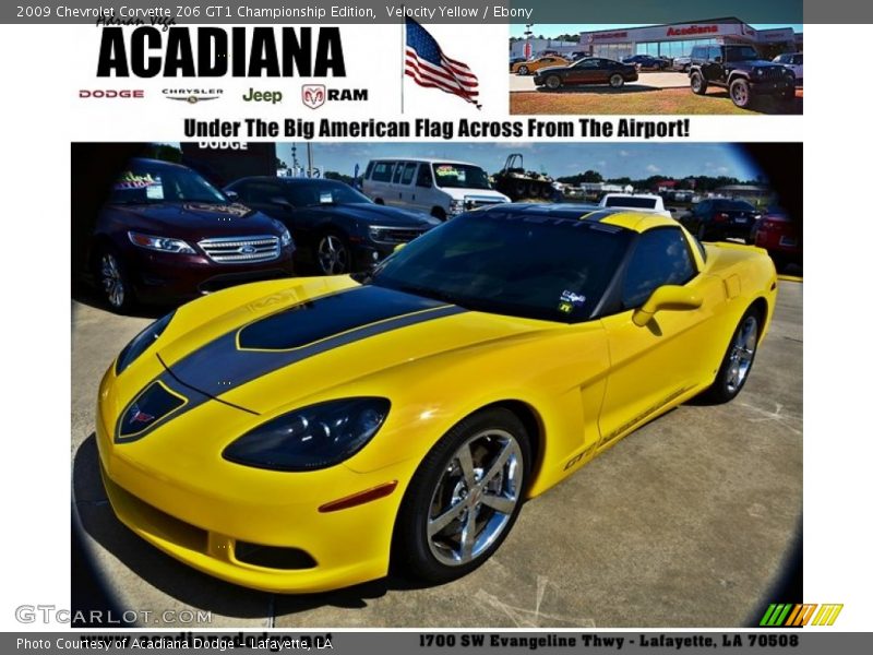Velocity Yellow / Ebony 2009 Chevrolet Corvette Z06 GT1 Championship Edition