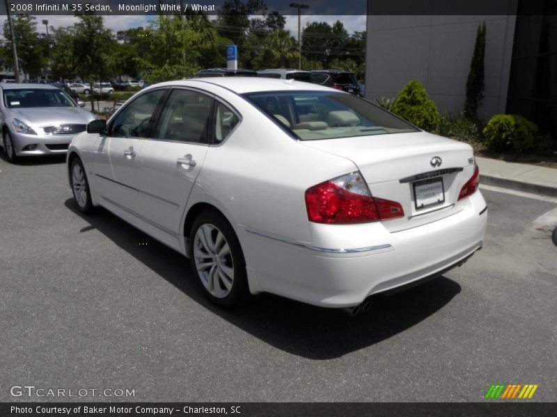 Moonlight White / Wheat 2008 Infiniti M 35 Sedan
