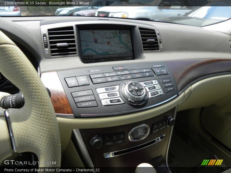 Moonlight White / Wheat 2008 Infiniti M 35 Sedan