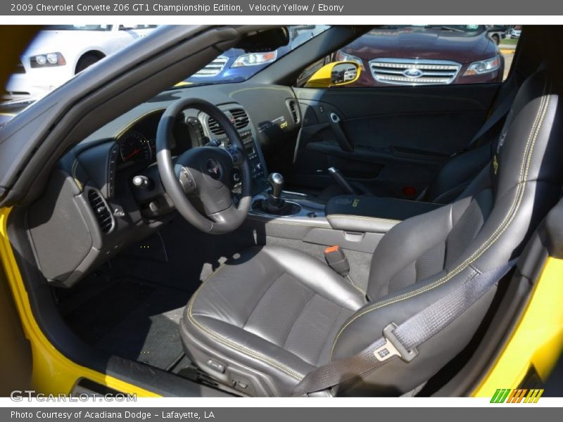  2009 Corvette Z06 GT1 Championship Edition Ebony Interior