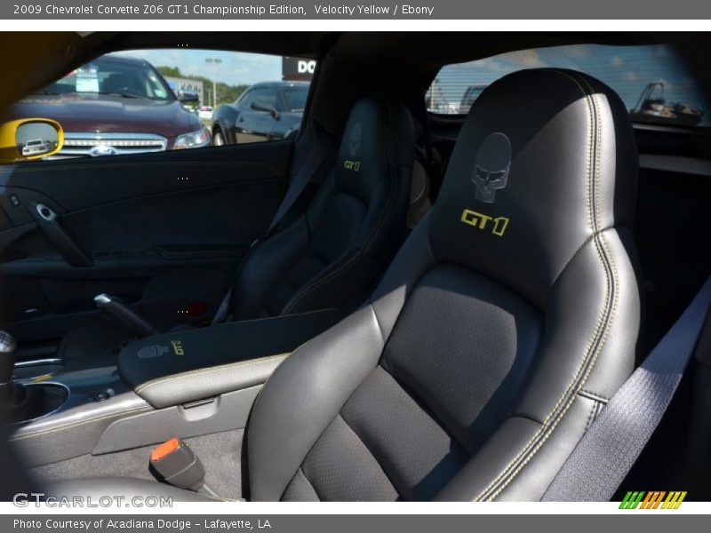  2009 Corvette Z06 GT1 Championship Edition Ebony Interior