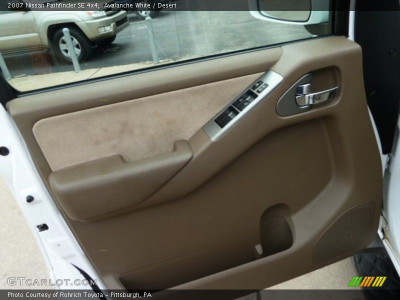 Avalanche White / Desert 2007 Nissan Pathfinder SE 4x4