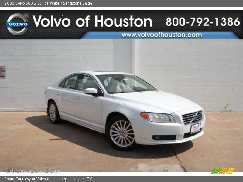 Ice White / Sandstone Beige 2008 Volvo S80 3.2
