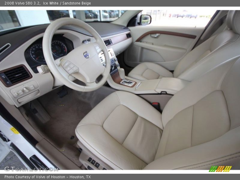 Ice White / Sandstone Beige 2008 Volvo S80 3.2