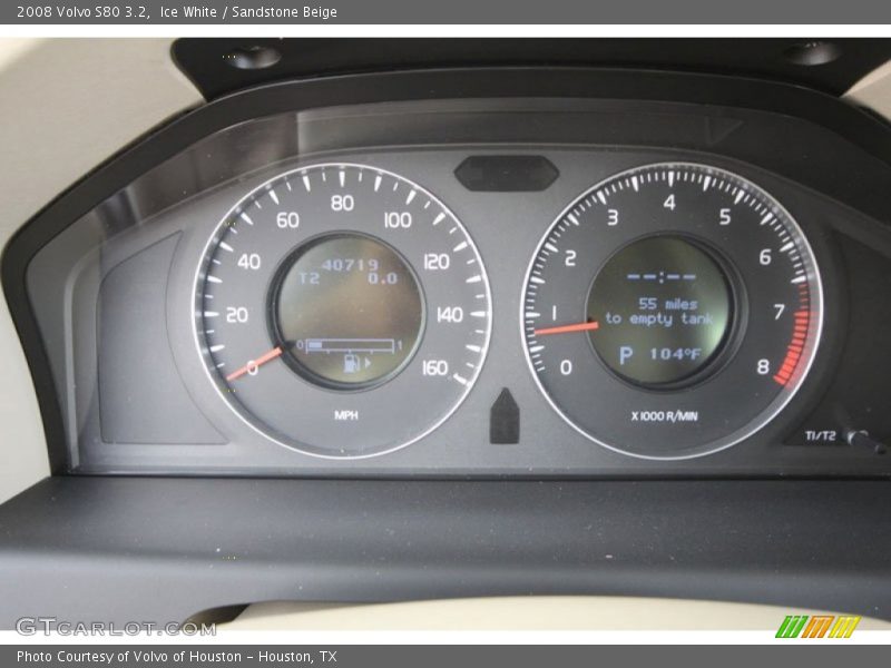 Ice White / Sandstone Beige 2008 Volvo S80 3.2