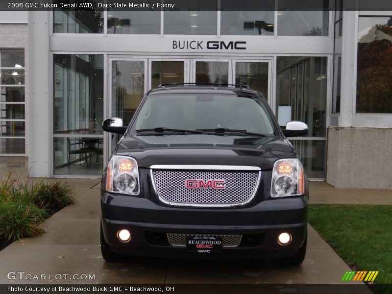 Dark Slate Metallic / Ebony 2008 GMC Yukon Denali AWD