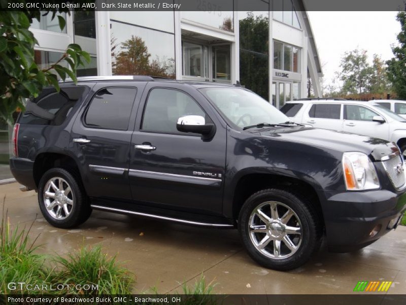 Dark Slate Metallic / Ebony 2008 GMC Yukon Denali AWD