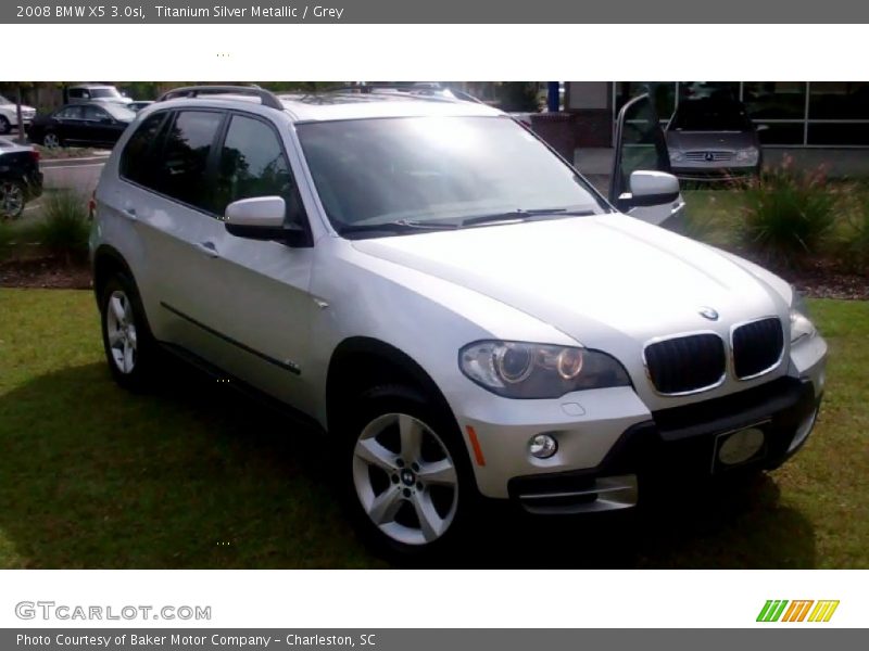 Titanium Silver Metallic / Grey 2008 BMW X5 3.0si