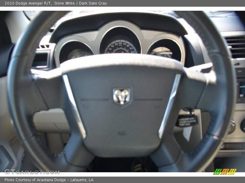 Stone White / Dark Slate Gray 2010 Dodge Avenger R/T