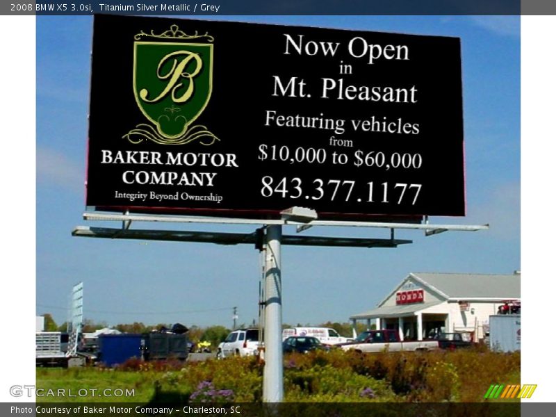 Titanium Silver Metallic / Grey 2008 BMW X5 3.0si