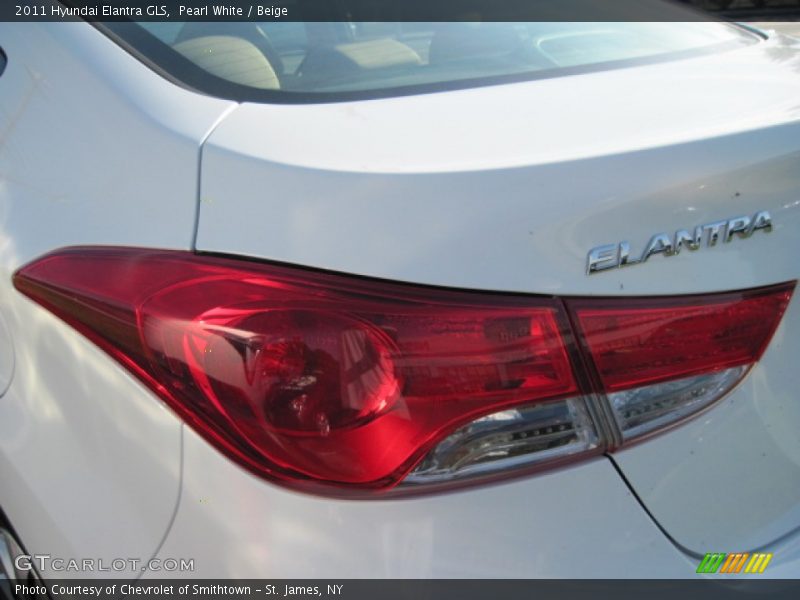 Pearl White / Beige 2011 Hyundai Elantra GLS