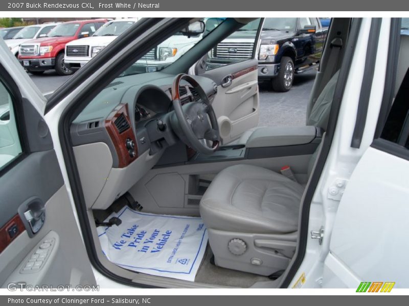 Frost White / Neutral 2007 Buick Rendezvous CXL