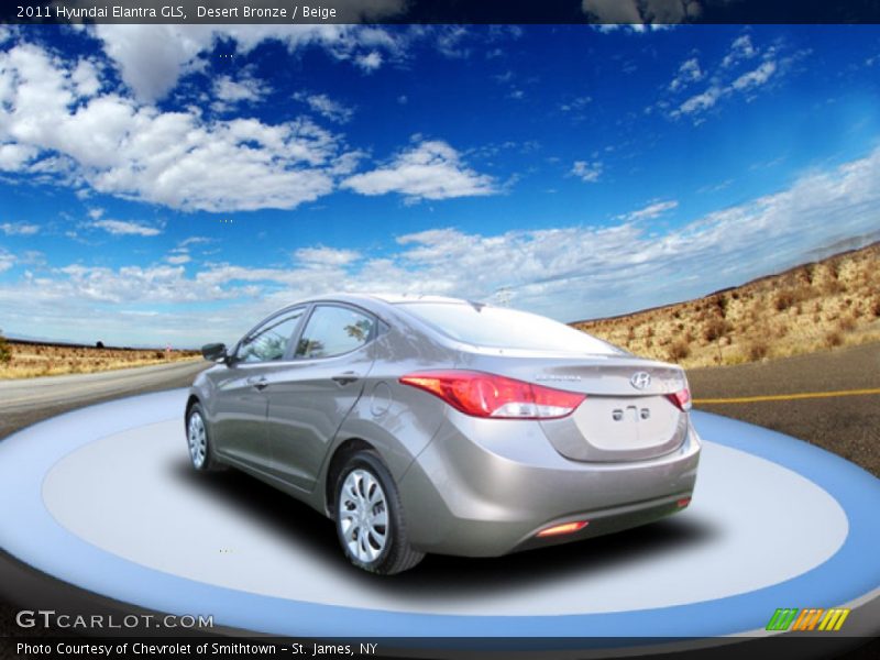 Desert Bronze / Beige 2011 Hyundai Elantra GLS