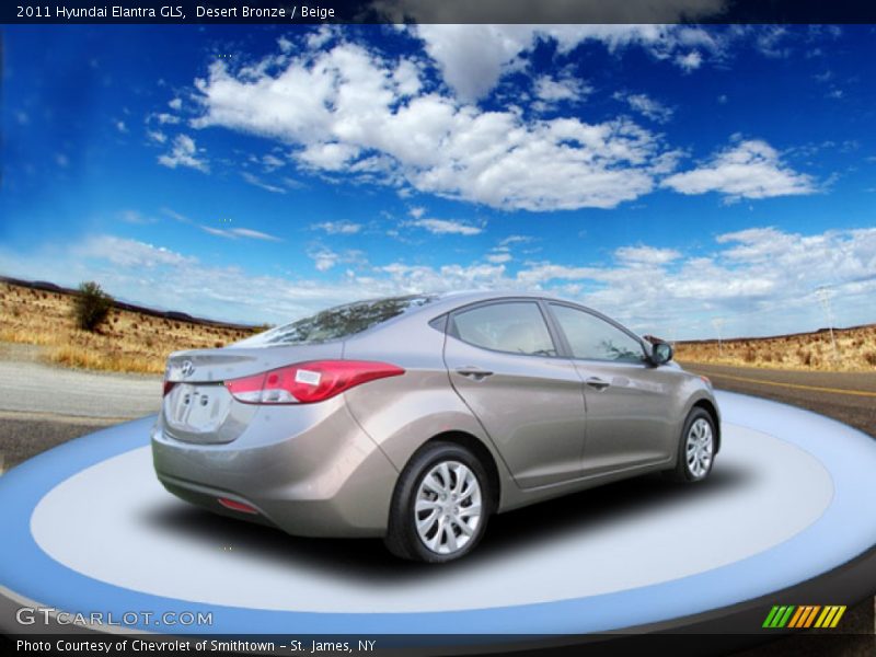 Desert Bronze / Beige 2011 Hyundai Elantra GLS