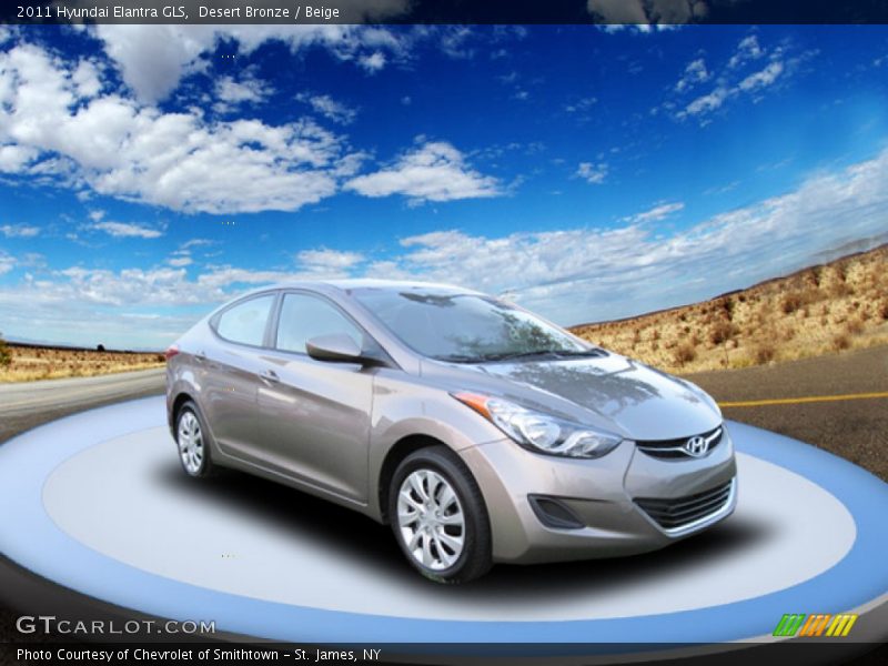 Desert Bronze / Beige 2011 Hyundai Elantra GLS
