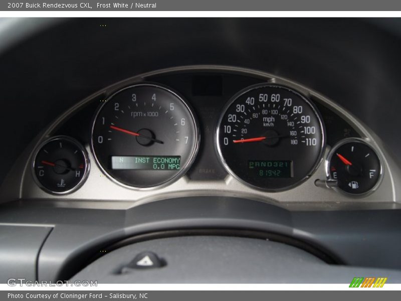 Frost White / Neutral 2007 Buick Rendezvous CXL
