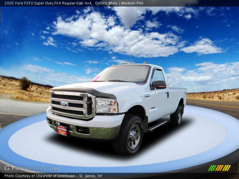 Oxford White / Medium Flint 2005 Ford F350 Super Duty FX4 Regular Cab 4x4