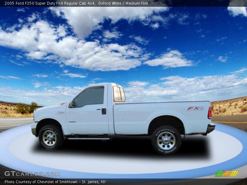 Oxford White / Medium Flint 2005 Ford F350 Super Duty FX4 Regular Cab 4x4