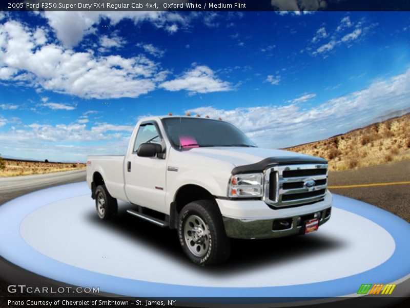 Oxford White / Medium Flint 2005 Ford F350 Super Duty FX4 Regular Cab 4x4