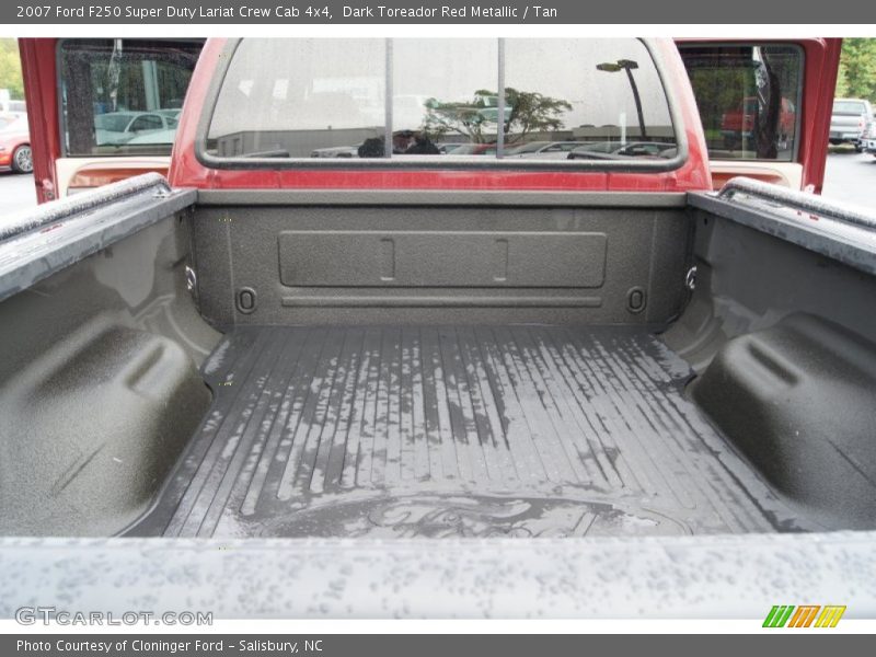 Dark Toreador Red Metallic / Tan 2007 Ford F250 Super Duty Lariat Crew Cab 4x4
