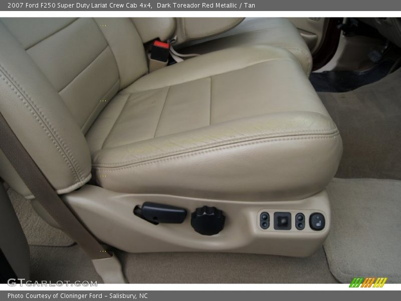 Dark Toreador Red Metallic / Tan 2007 Ford F250 Super Duty Lariat Crew Cab 4x4