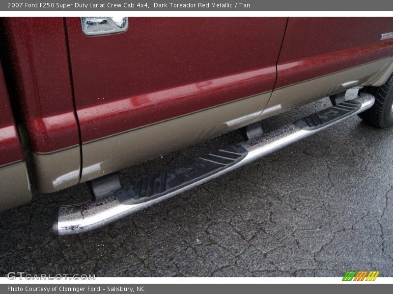 Dark Toreador Red Metallic / Tan 2007 Ford F250 Super Duty Lariat Crew Cab 4x4