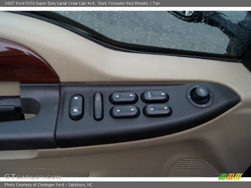 Dark Toreador Red Metallic / Tan 2007 Ford F250 Super Duty Lariat Crew Cab 4x4