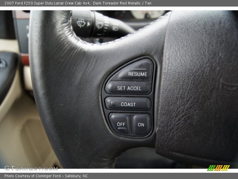 Dark Toreador Red Metallic / Tan 2007 Ford F250 Super Duty Lariat Crew Cab 4x4