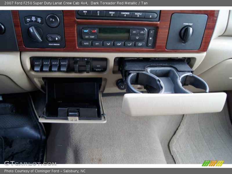 Dark Toreador Red Metallic / Tan 2007 Ford F250 Super Duty Lariat Crew Cab 4x4