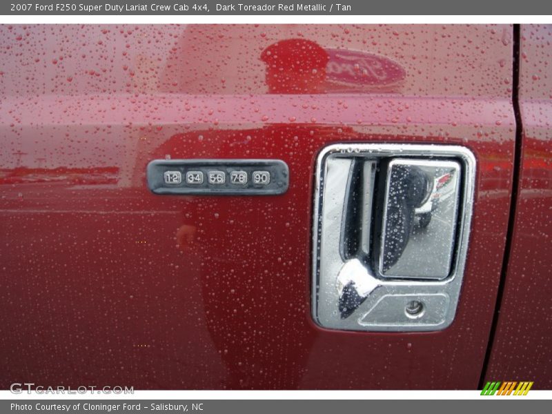 Dark Toreador Red Metallic / Tan 2007 Ford F250 Super Duty Lariat Crew Cab 4x4