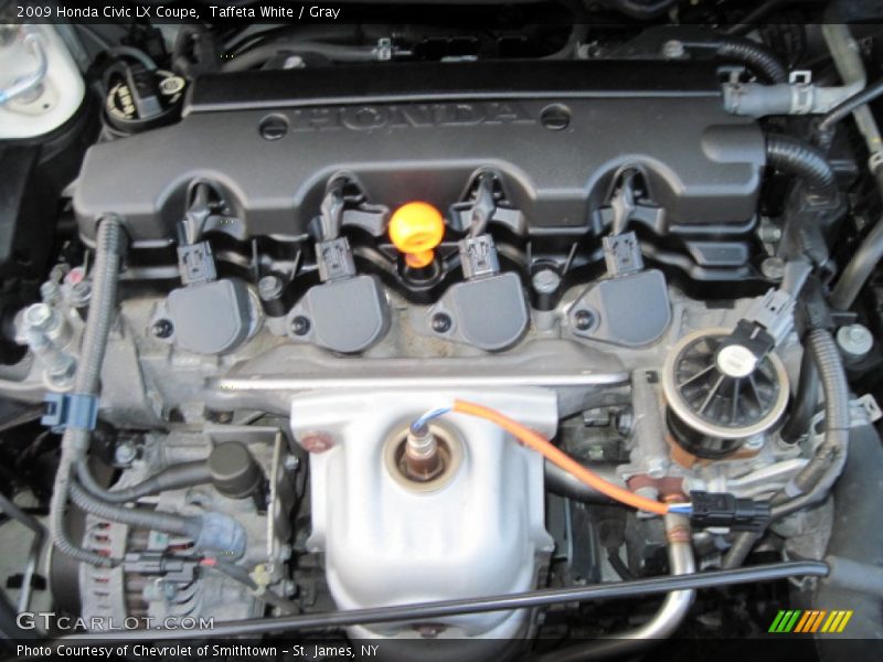 Taffeta White / Gray 2009 Honda Civic LX Coupe