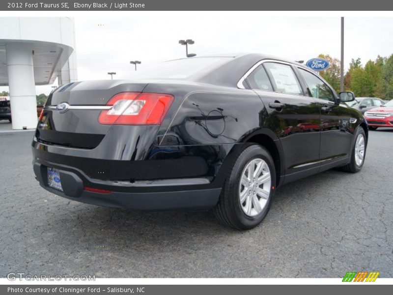 Ebony Black / Light Stone 2012 Ford Taurus SE