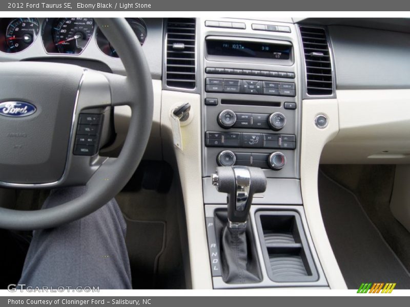Ebony Black / Light Stone 2012 Ford Taurus SE