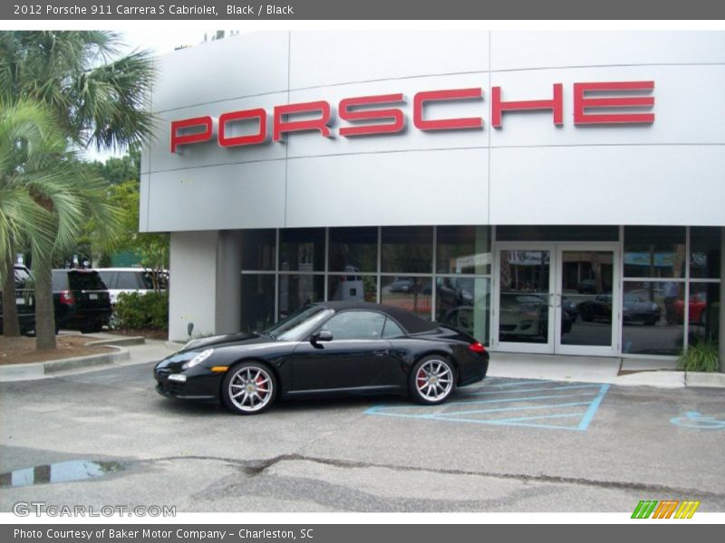 Black / Black 2012 Porsche 911 Carrera S Cabriolet