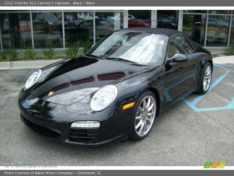 Black / Black 2012 Porsche 911 Carrera S Cabriolet