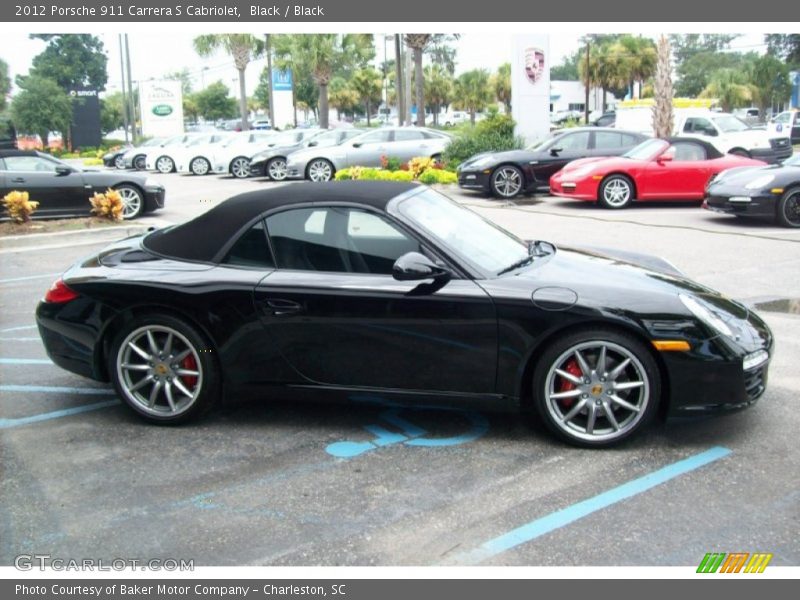 Black / Black 2012 Porsche 911 Carrera S Cabriolet