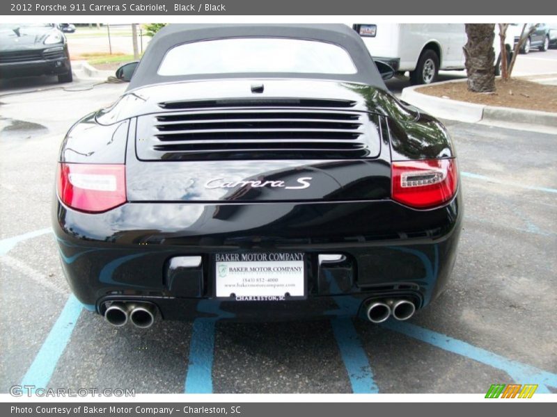 Black / Black 2012 Porsche 911 Carrera S Cabriolet
