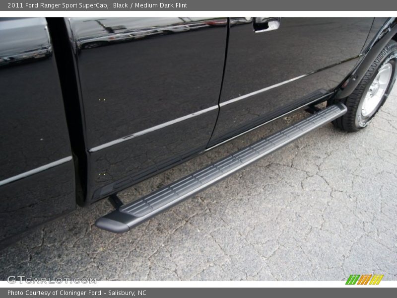 Black / Medium Dark Flint 2011 Ford Ranger Sport SuperCab