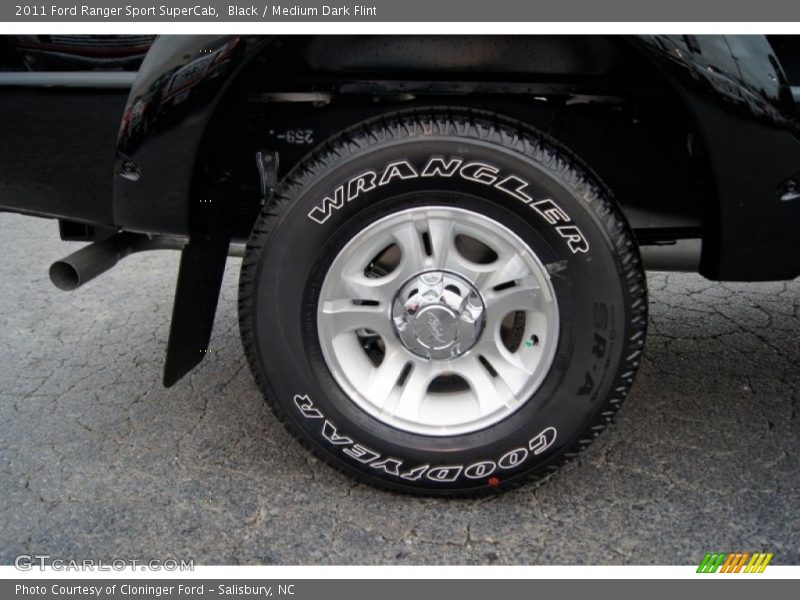 Black / Medium Dark Flint 2011 Ford Ranger Sport SuperCab